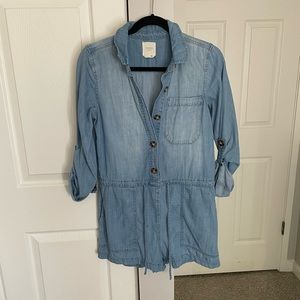 Women’s Longsleeve Denim Romper